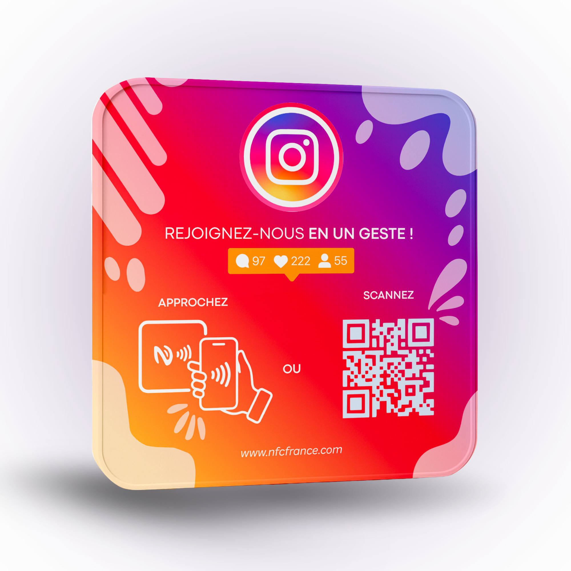 Plaque NFC Réseaux Sociaux - Instagram – Image 2