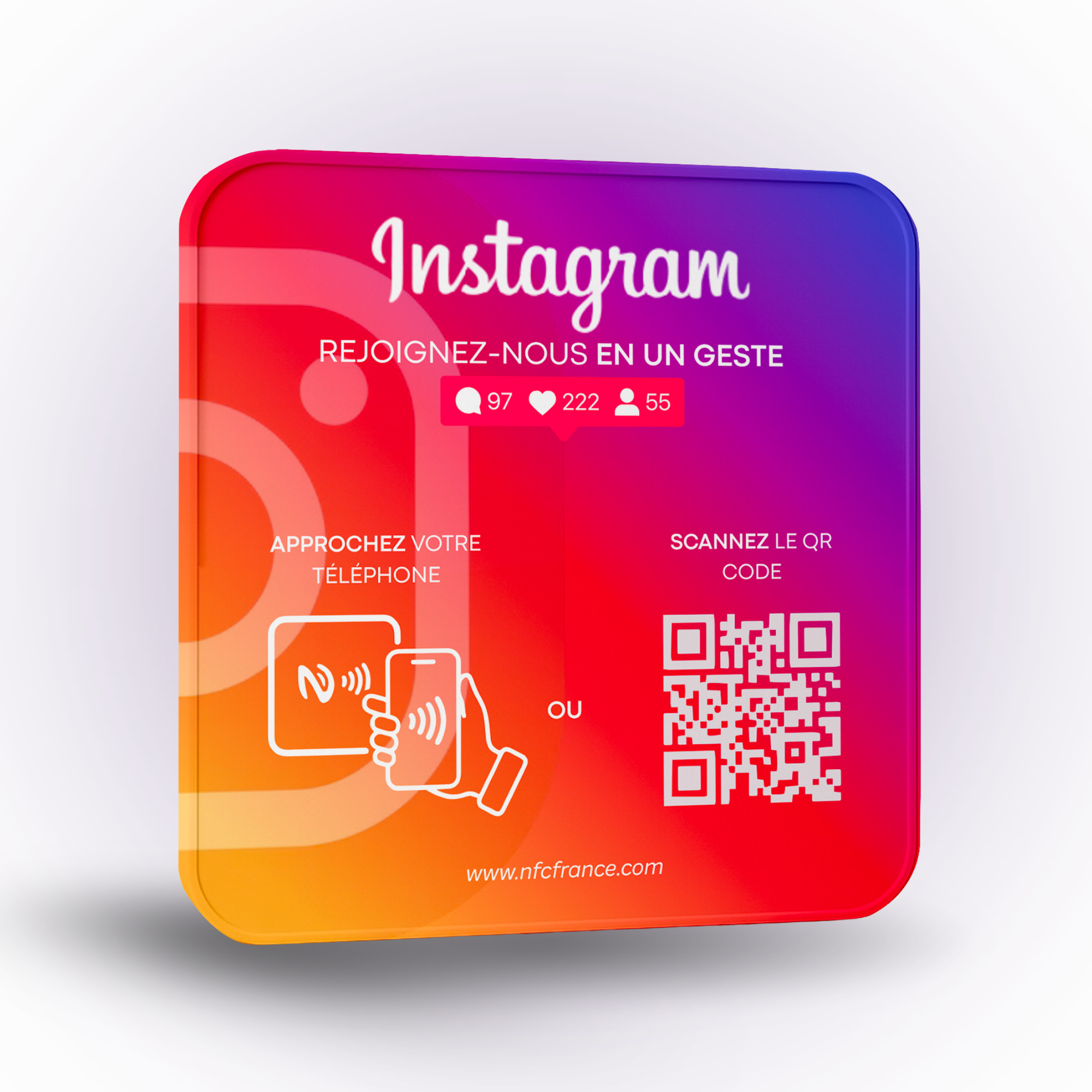 Plaque NFC Réseaux Sociaux - Instagram – Image 3