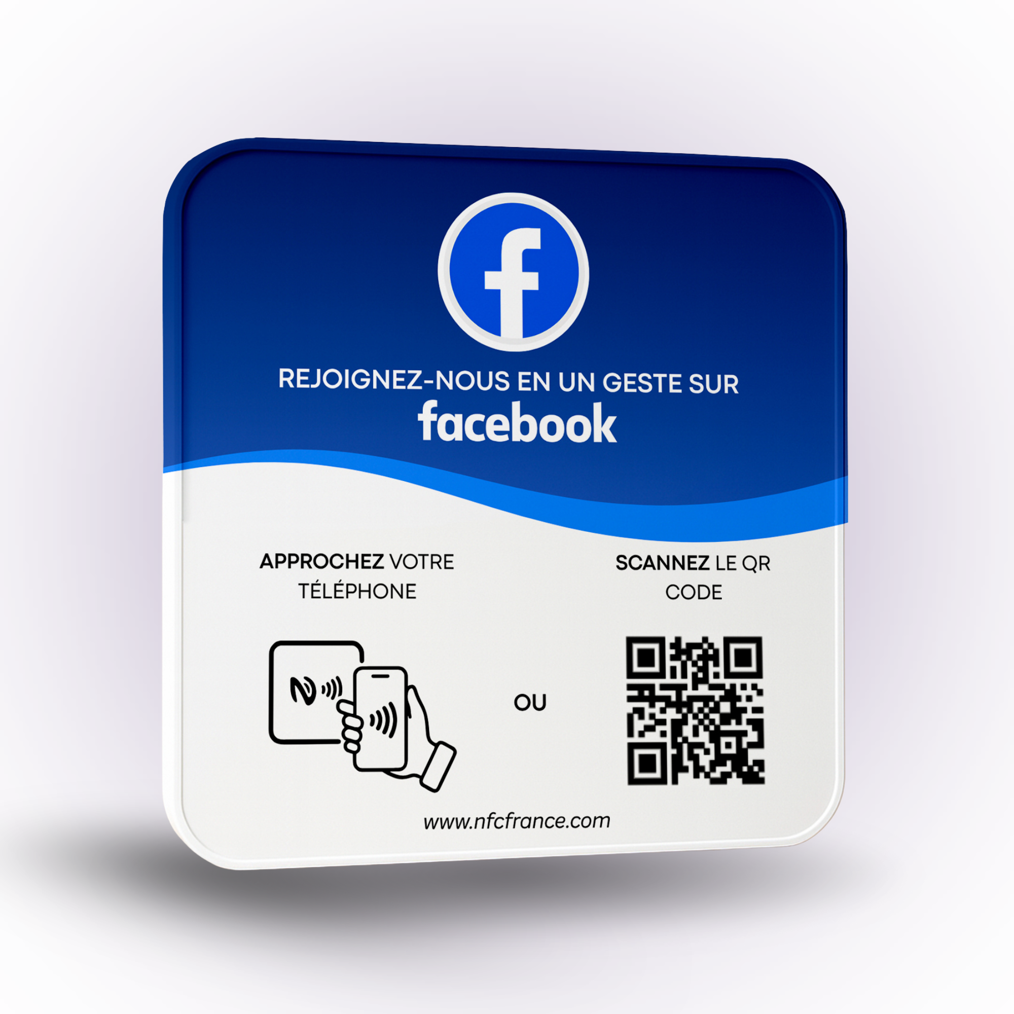 Plaque NFC Réseaux Sociaux - Facebook